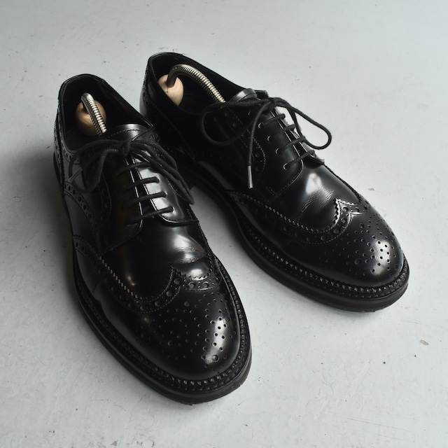 "EMPORIO ARMANI" Wing Tip Genuine Leather Shoes