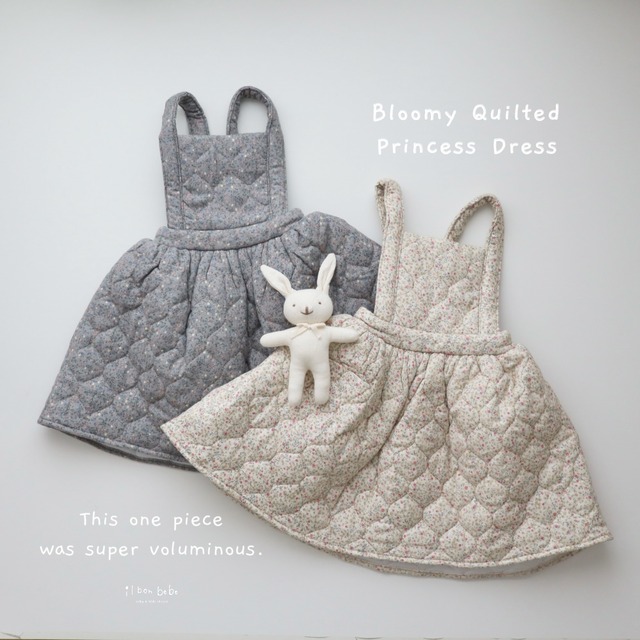 【即納】Bloomy Quilted Princess Dress