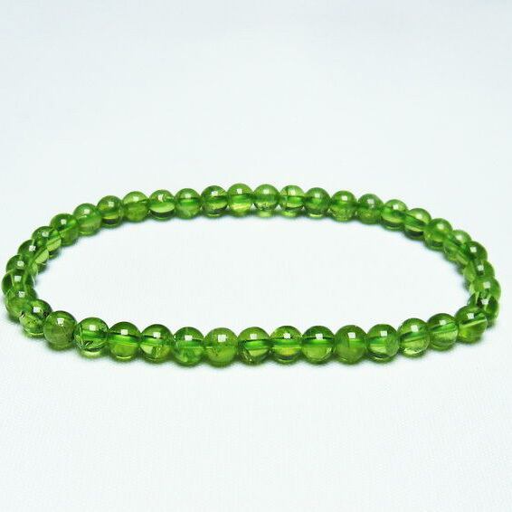 ペリドット ブレスレット 5mm ペリドート 一点物 メール便送料無料 [M便 1/10] 111-21919