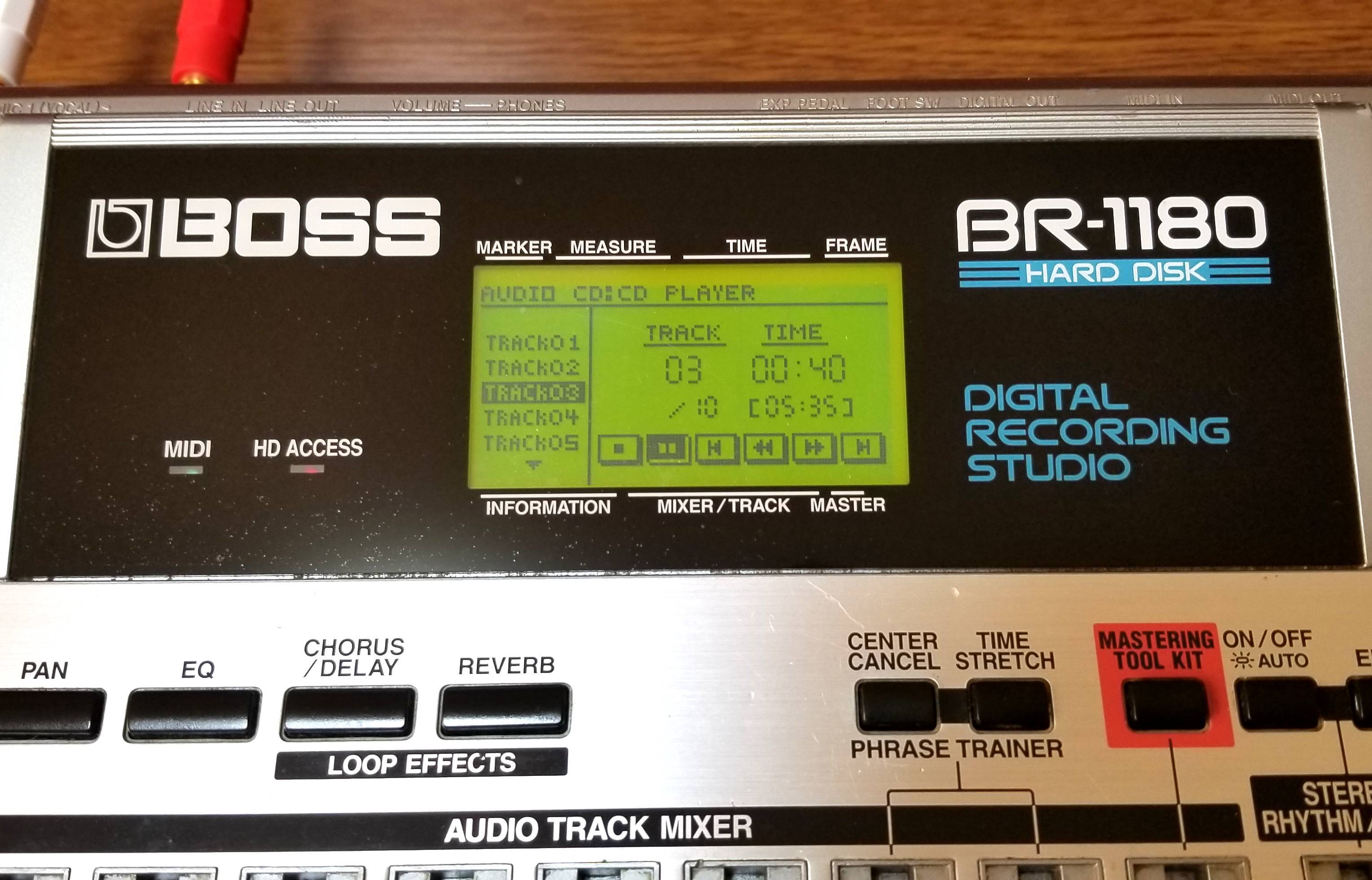 BOSS BR-1180CD DIGITAL RECORDING STUDIO 完動品・動作保証 | MTR PRO 