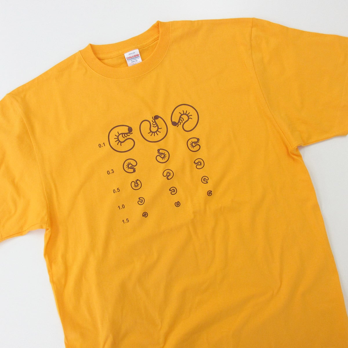 おもしろ 視力検査ができる Tシャツ os01 カブトムシ クワガタ 幼虫 おもしろ tシャツ 昆虫