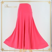 社交ダンス 衣装 スカート ピンク系 チャコット Chacott 日本製 練習 レッスン 無地 シンプル 鮮やか 上品 かわいい 伸縮 ストレッチ おしゃれ 明るい ダンス衣装 イベント ステージ パーティー