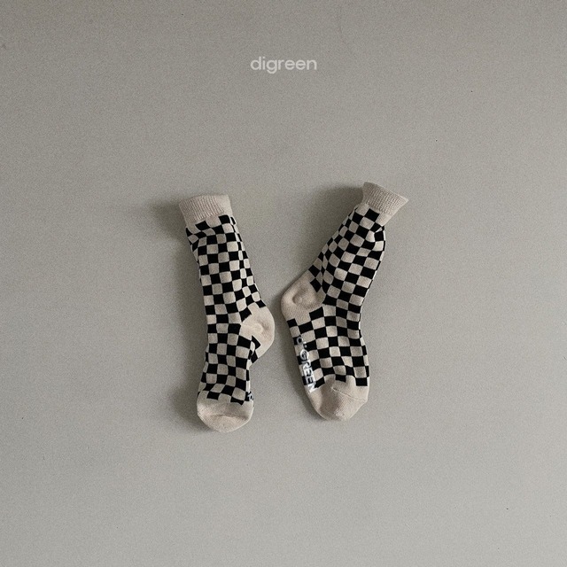 〘予約〙digreen / socks_checkerboard