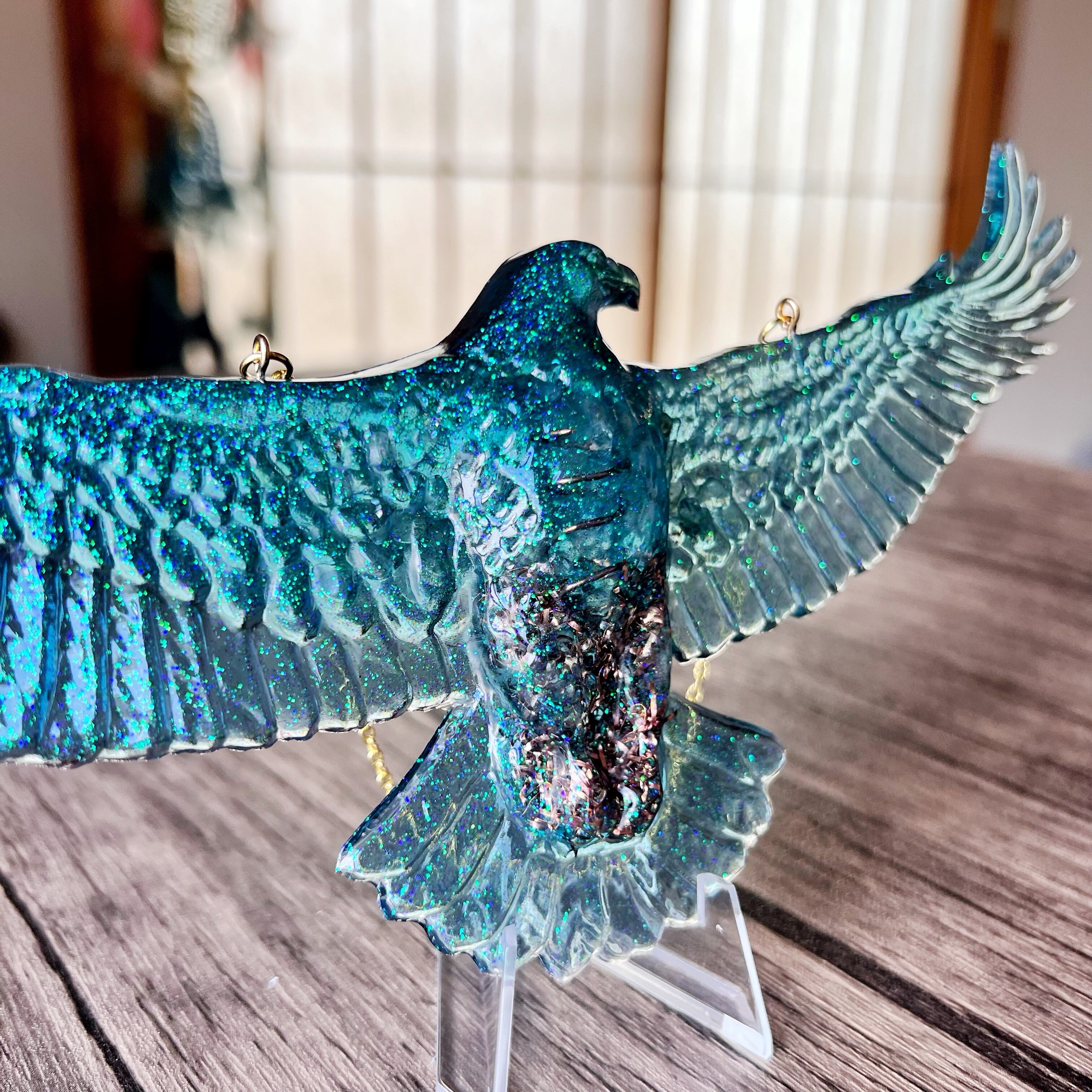 フライングイーグル型 オルゴナイト アパタイト 全長21cm