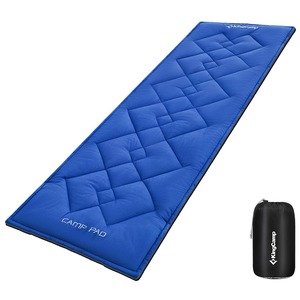 【努力特価】KingCamp コット用マット 折りたたみ 超軽量 滑り止め 固定可能 コンパクト キャンプマット お昼寝マット 車中泊 テント泊 防災用