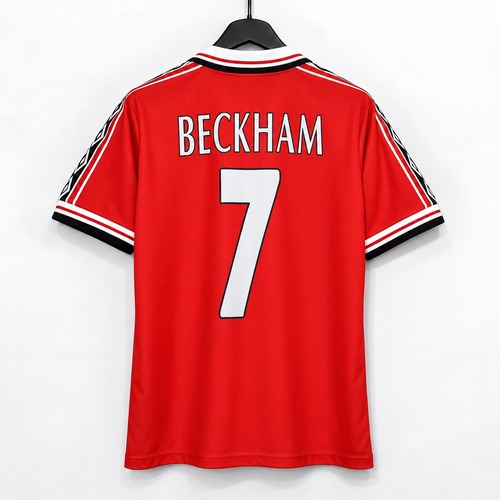 【お取り寄せ】マンチェスター・ユナイテッド ベッカム 1998-99 ホーム レトロ サッカーユニフォーム（レトロバージョン）