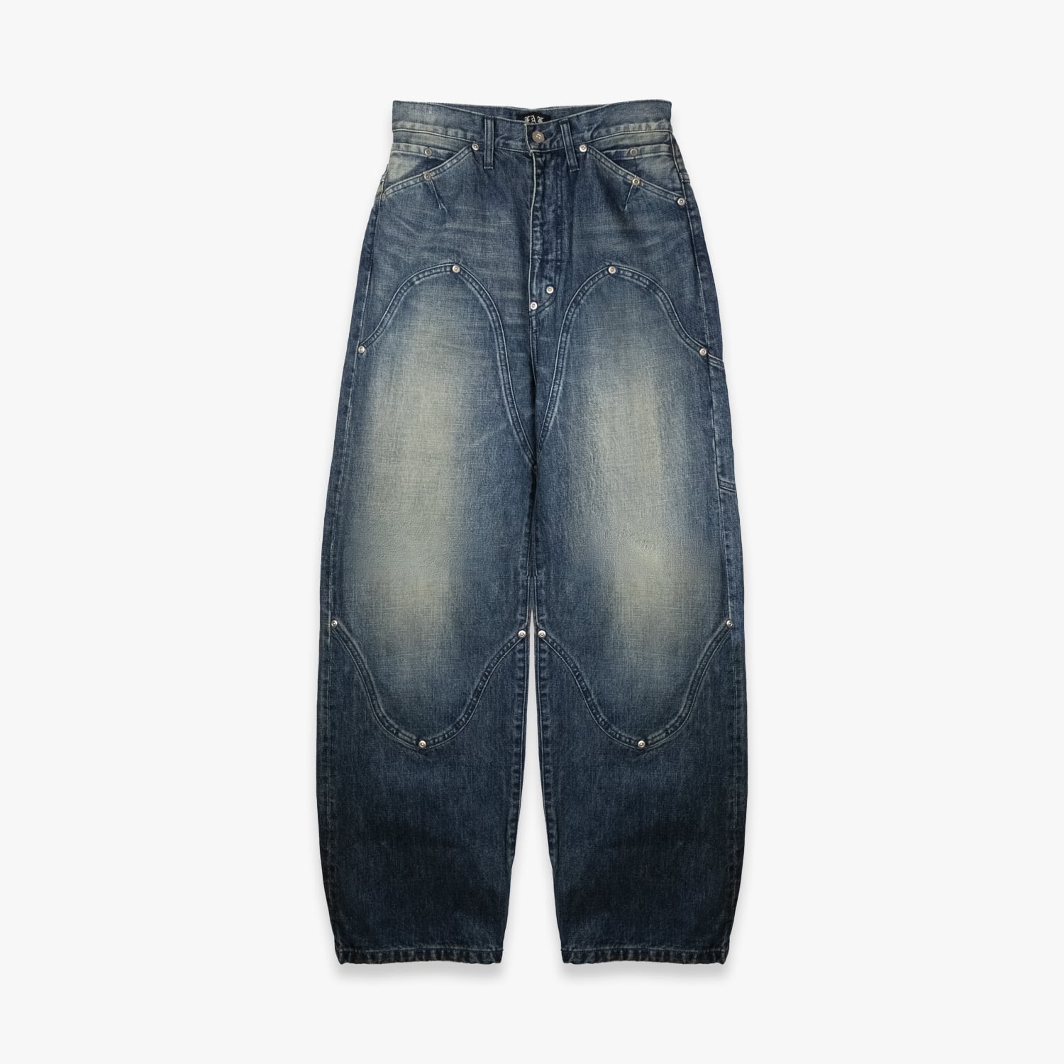 FAKE AS FLOWERS / FAF 26SS NEWCOMMUNE BAGGY DENIM PANTS (INDIGO)