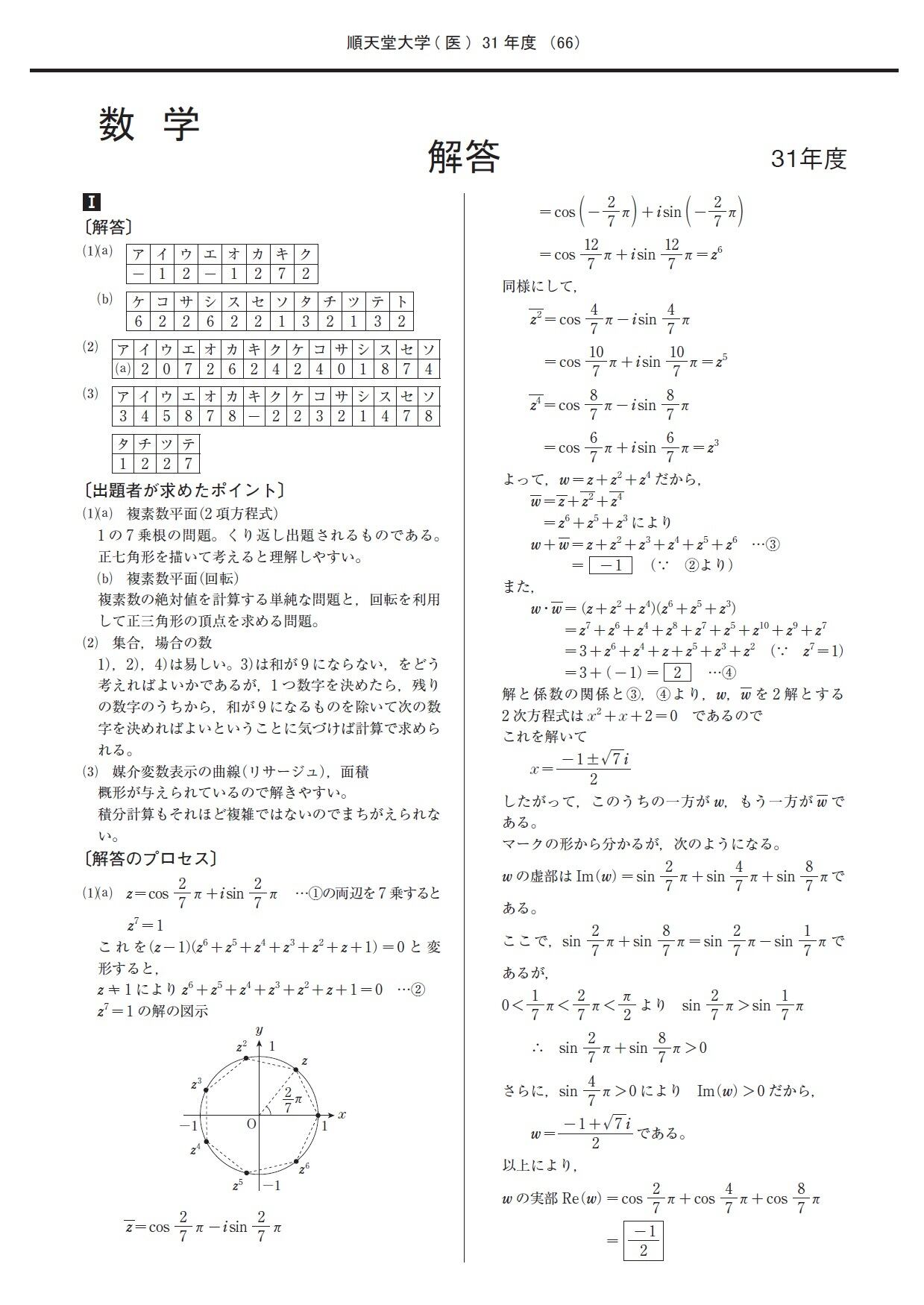 鉄緑会私立大医学部数学 解答付き 解説冊子 順天、慈恵、日医セット 2022年度 私立医学部入試問題と解答 8.順天堂大学 | PAY ID