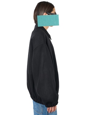 ssstein "W/CA DOUBLE FACE CLOTH ZIP JACKET〔BLACK〕"
