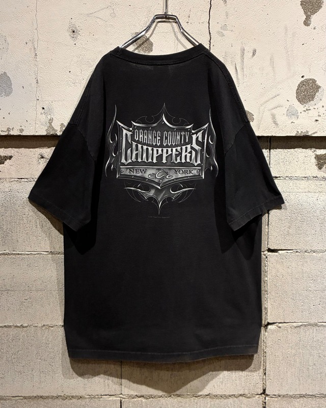 【Caka otto】“Orange County Choppers” Logo Design Loose T-Shirt