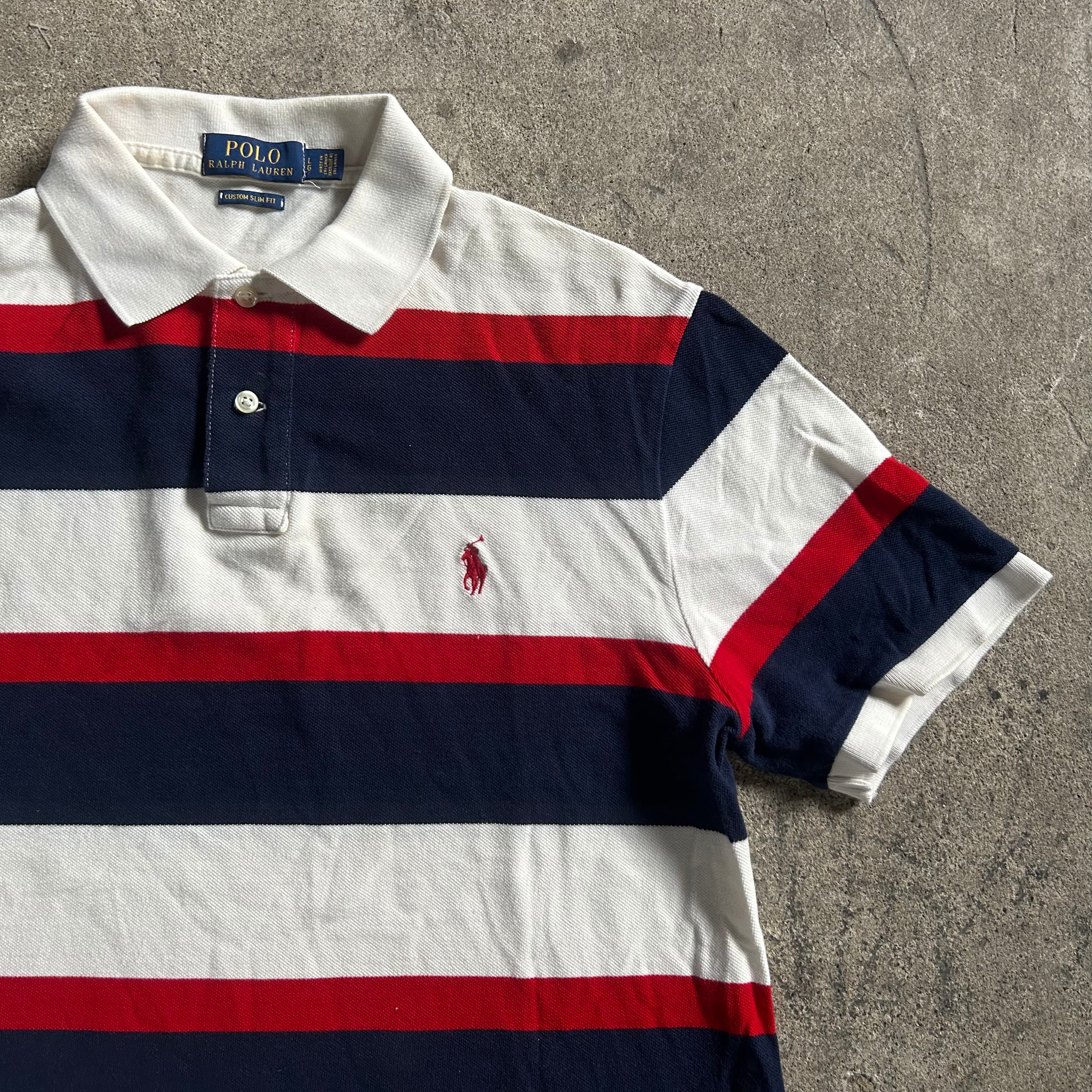 POLO Ralph Loren Border Polo Shirt ポロ ラルフローレン ポロシャツ