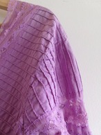 50’s Vintage Laced design flare sleeve dress