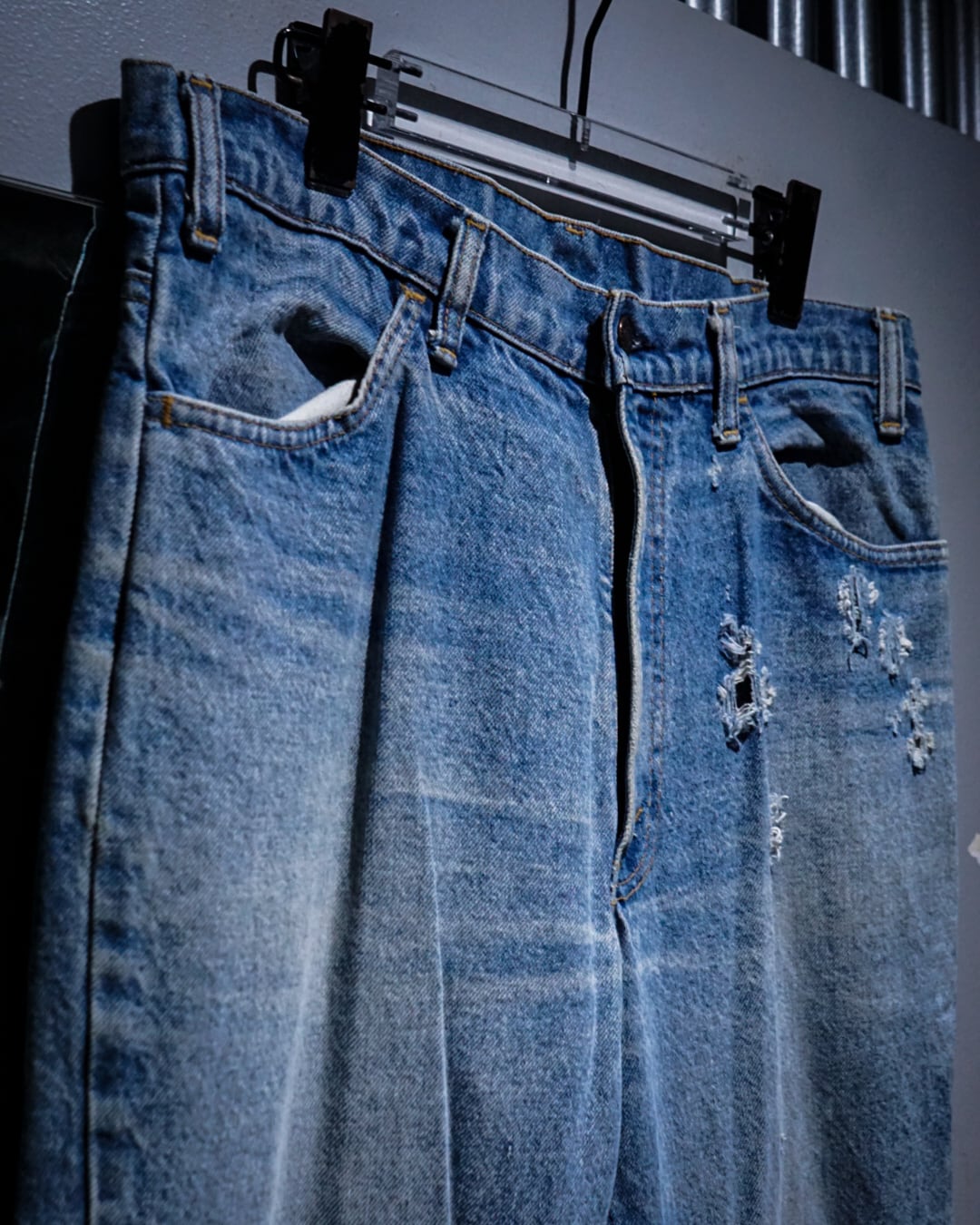 k*︎様 A*A様 k*︎様 70s Levi's 646 w30 66後期 フ add (C) vintage】70's “Levi's”“646” Aging Vintage Denim Pants