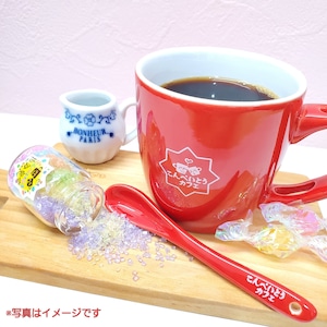 ★虹色セレブシュガー★ロゴマグカップ＆スプーン 虹色セレブシュガー小瓶セット　～ Mug ＆ spoon with logo and Colorful Sugar set～