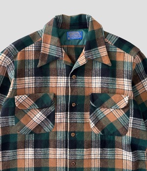 -Pendleton- Vintage 70s M Board Shirt made in USA