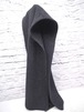 美品 ◆ PRADA プラダ ユニセックス カシミヤ混 ウール素材 ニット マフラー 33 x 112cm 濃灰◆ 合わせやすい色味で大人気の定番モデル♪