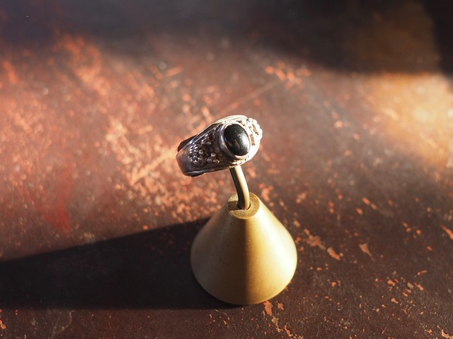 AMERICA Vintage 925 Silver & Stone Ring