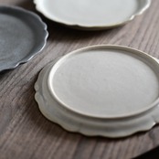 たくまポタリー　6寸プレート 輪花　(1枚) ：　2104700000211