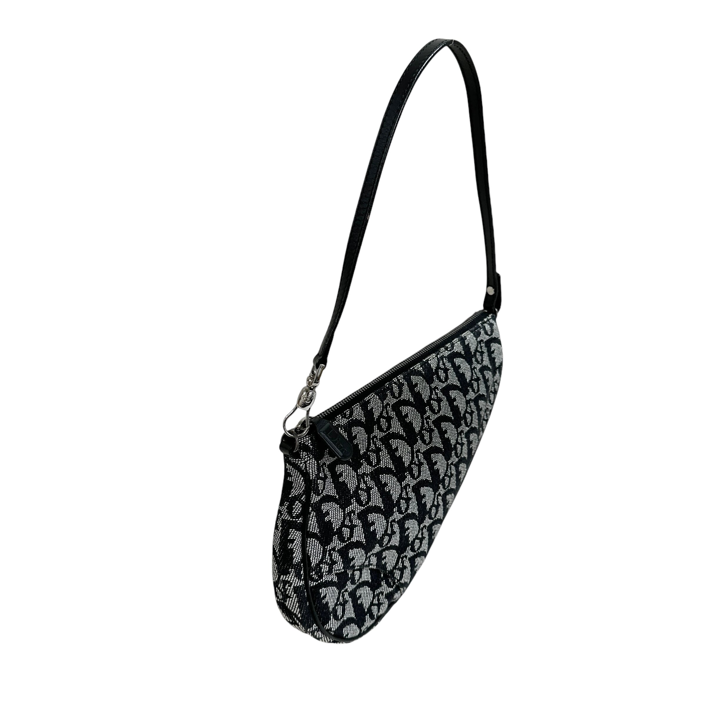 Christian Dior ディオール トロッター サドルバッグ ブラック Christian Dior ディオール トロッター サドルバッグ ブラック