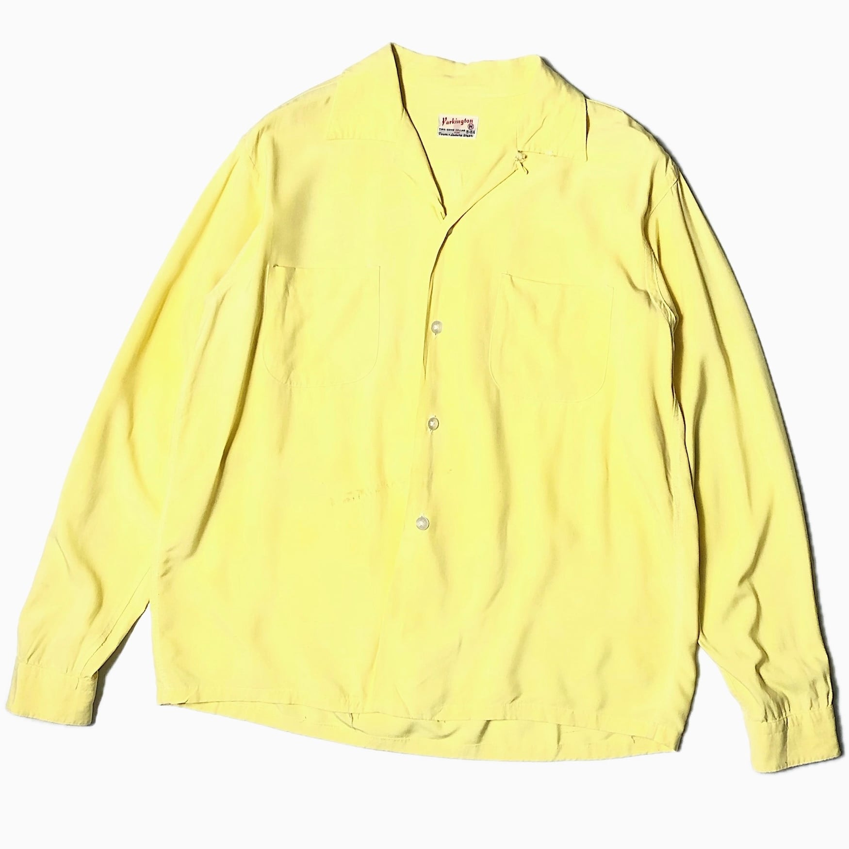 Vintage 50's【CAMPUS】Open Collar Rayon Shirt | Antler