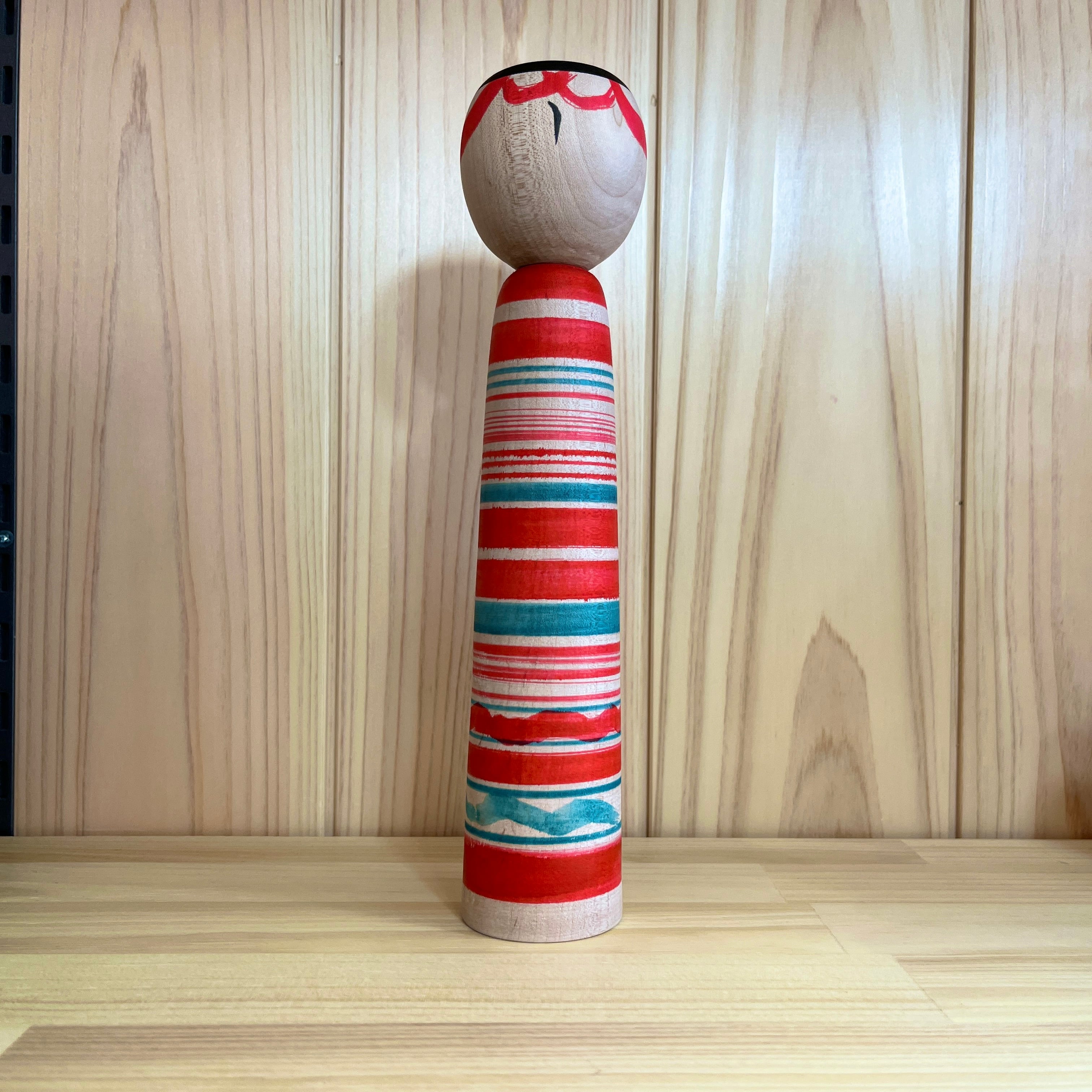 太田孝淳工人：土湯系】こけし ろくろ線 ：23cm N11KO-11