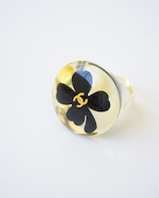 〈CHANEL〉Clover clear Ring