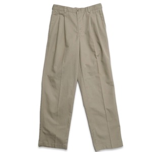 古着 チノパンツ ツータック スラックス ベージュ 表記：W32L32　gd408904n w60327