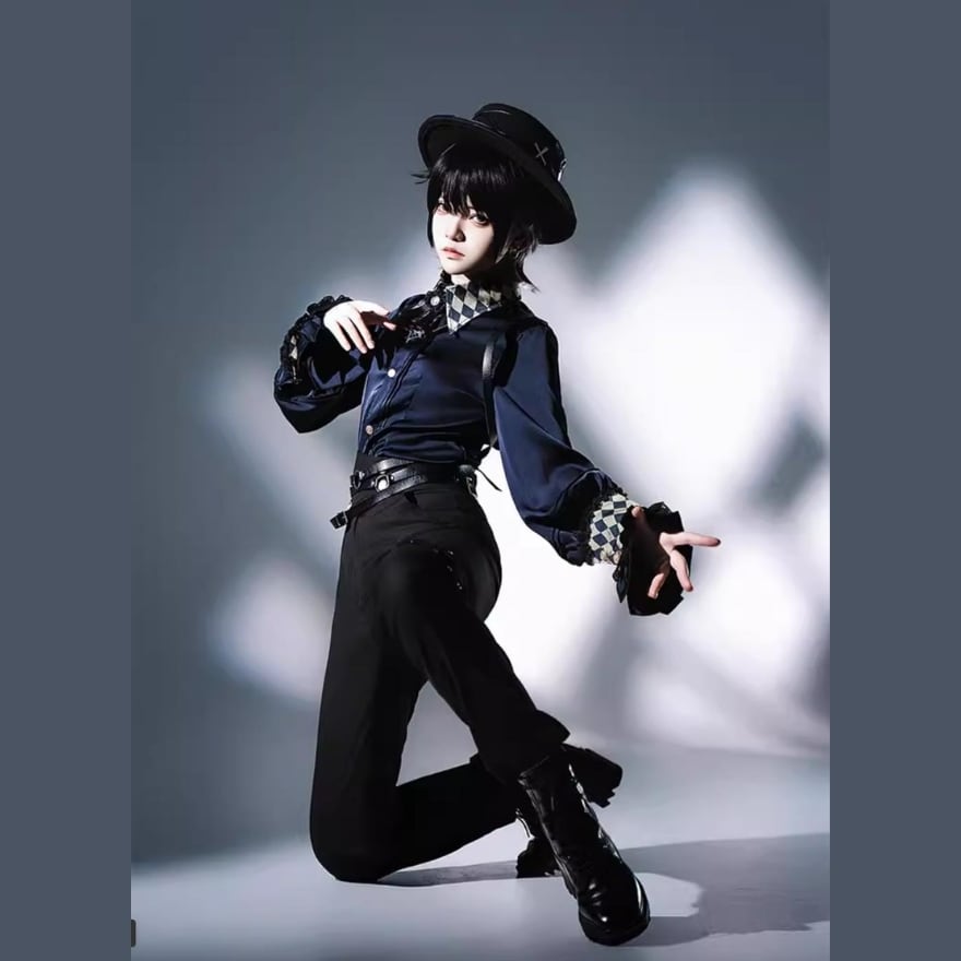 王子系 男装ファッション CastleToo 皇子系ロリィタ レザーストラップ