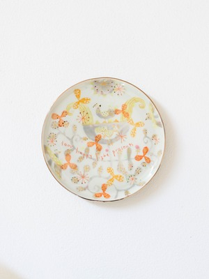 ウエダキヨアキ Kiyoaki Ueda | 64-e 半磁金彩丸皿