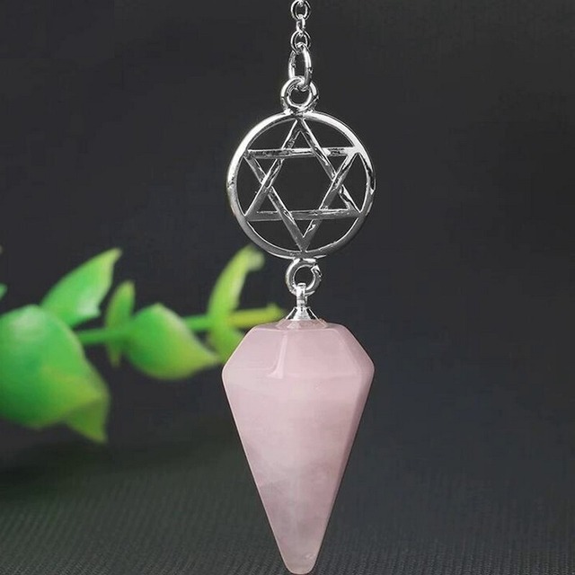 【合計5999円以上ご購入で注文可能】Natural crystal stone pendant【m1086】天然石ペンデュラム