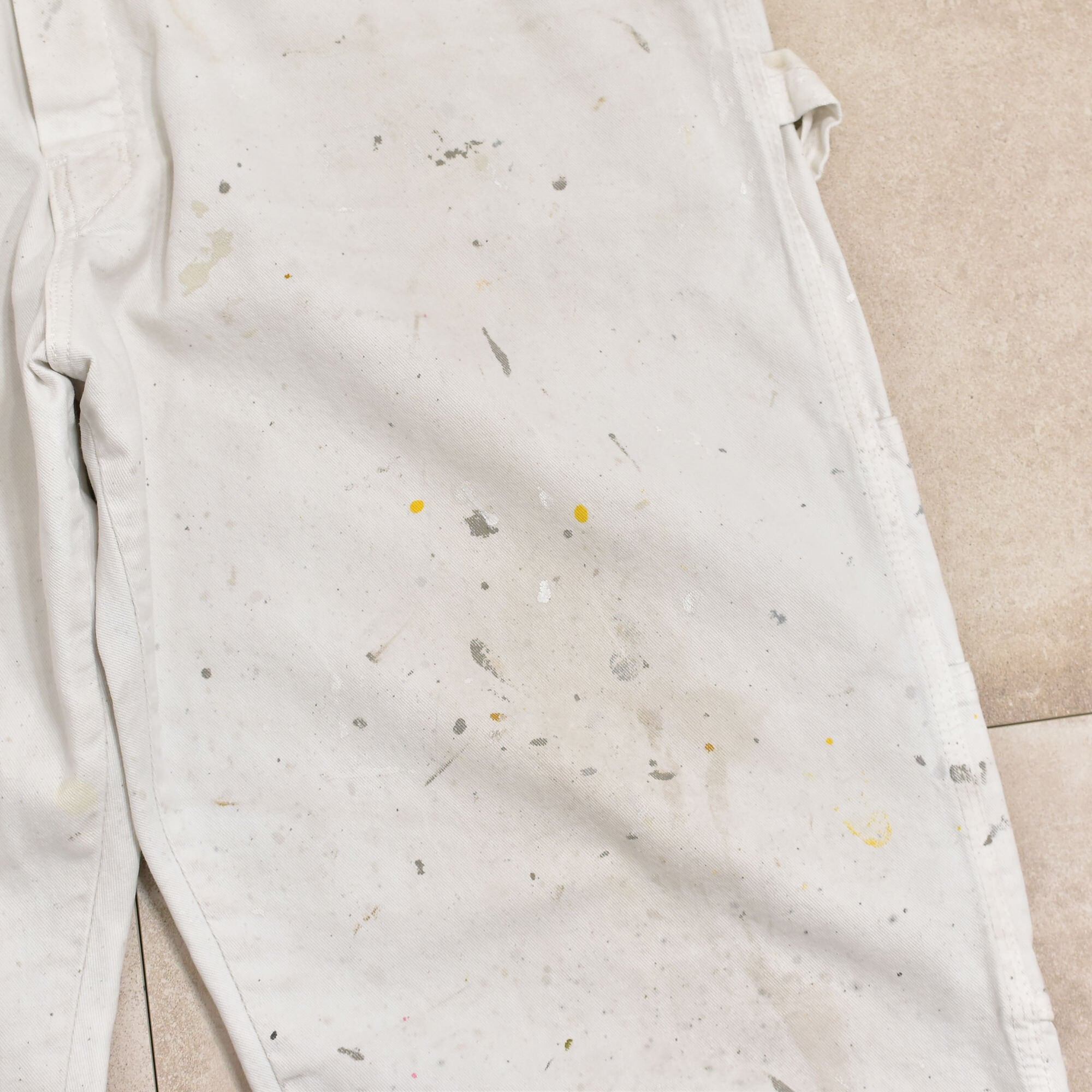 00s Dickies dirty design white denim painter pants | 古着屋 grin