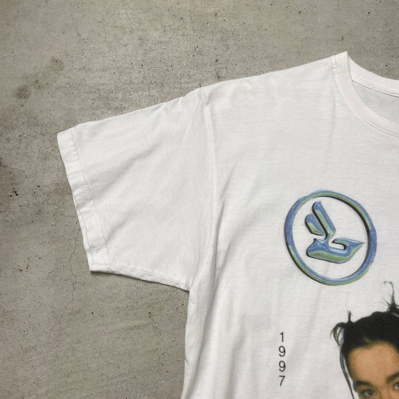 BJORK ビョーク バンドTシャツ バンT メンズL 古着 ブートレグ フォト