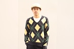 90s Ralph Lauren Argyle Pattern V-neck Wool Sweater