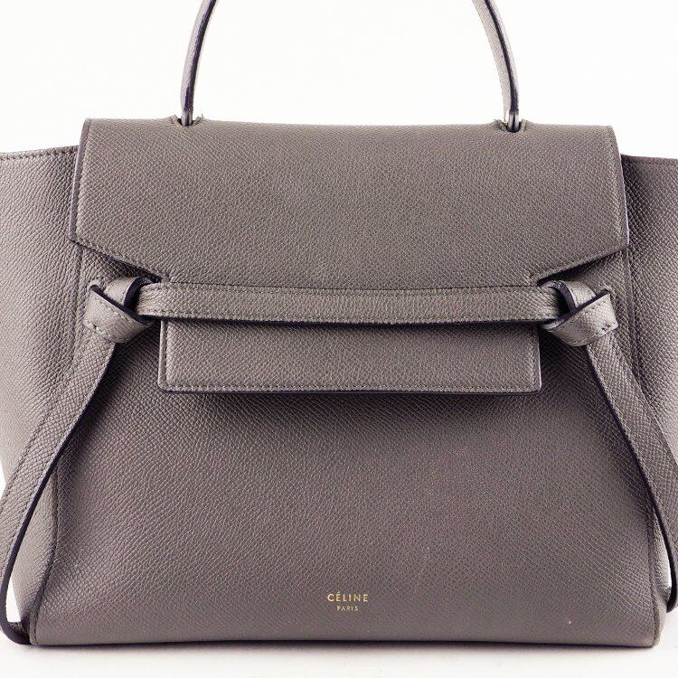 CELINE セリーヌ ヴィンテージ ベルトバッグマイクロ グレー | Rilish