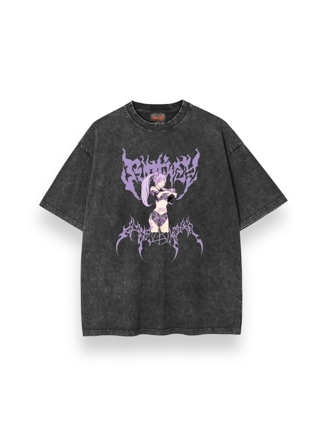 【LOVE KILLER】Purple humanoid Graphic logo T-shirt by ruptivey