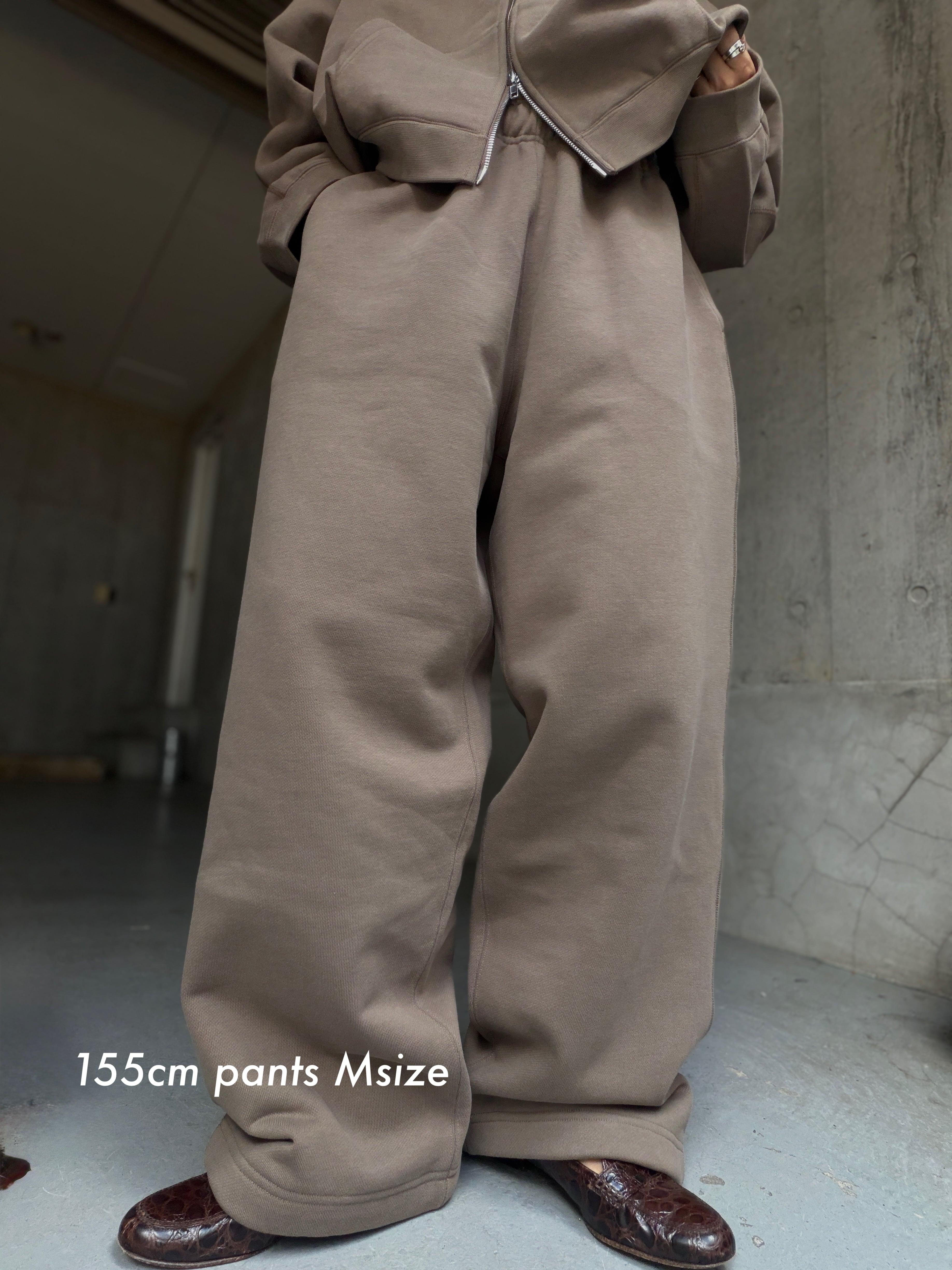 【map.】WIDE SWEAT PANTS / BROWN