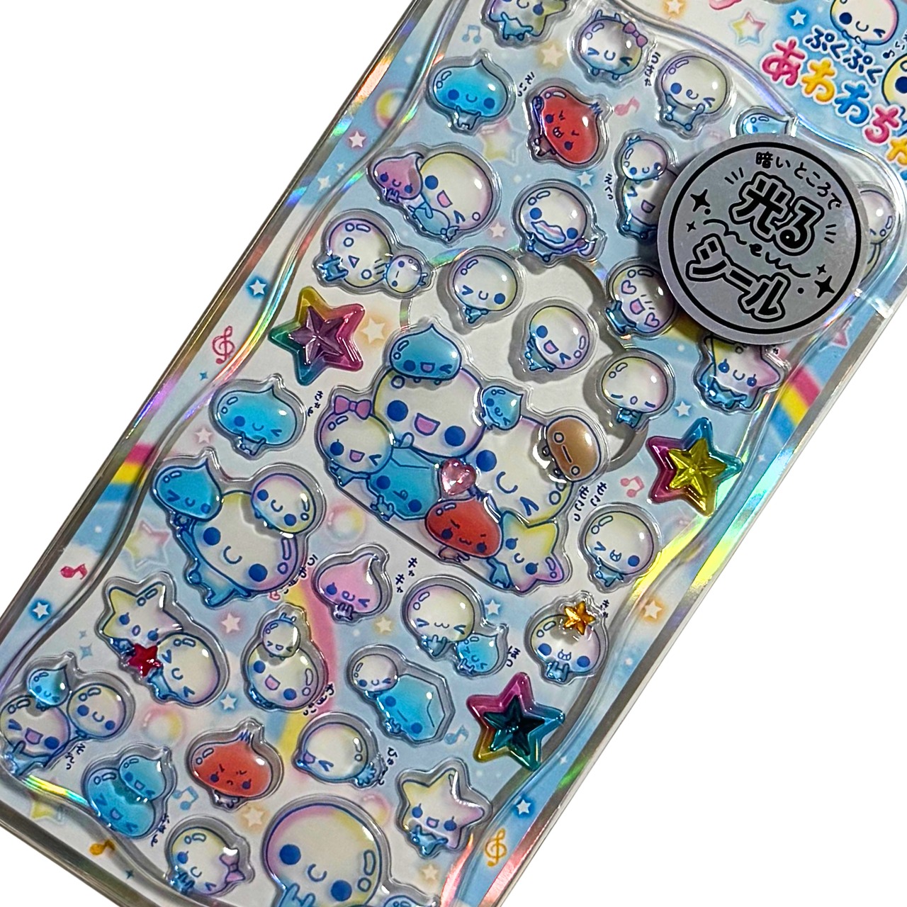 あわわちゃん　光るプチドロップステッカー - 3