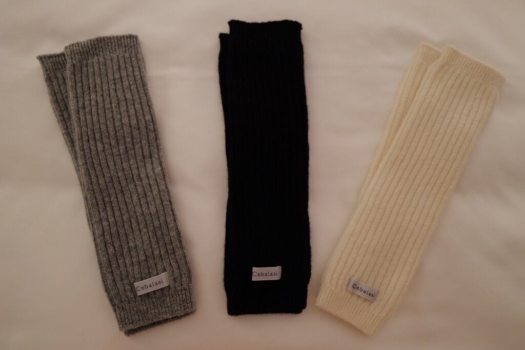 Cebalasiカシミヤレッグウォーマー（ブラック） | cebalasi