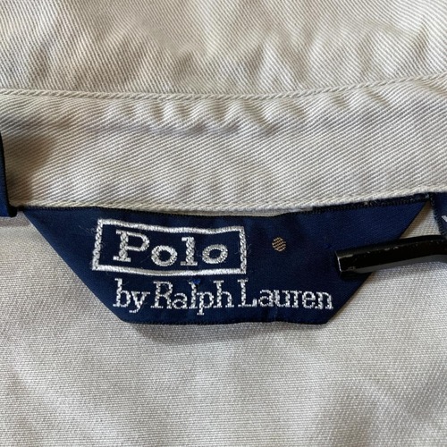 90-00s Polo by Ralph Lauren ホワイトホワイト スイングトップ 無地 ドミニカ共和国製 XXL jacket 詳細写真2