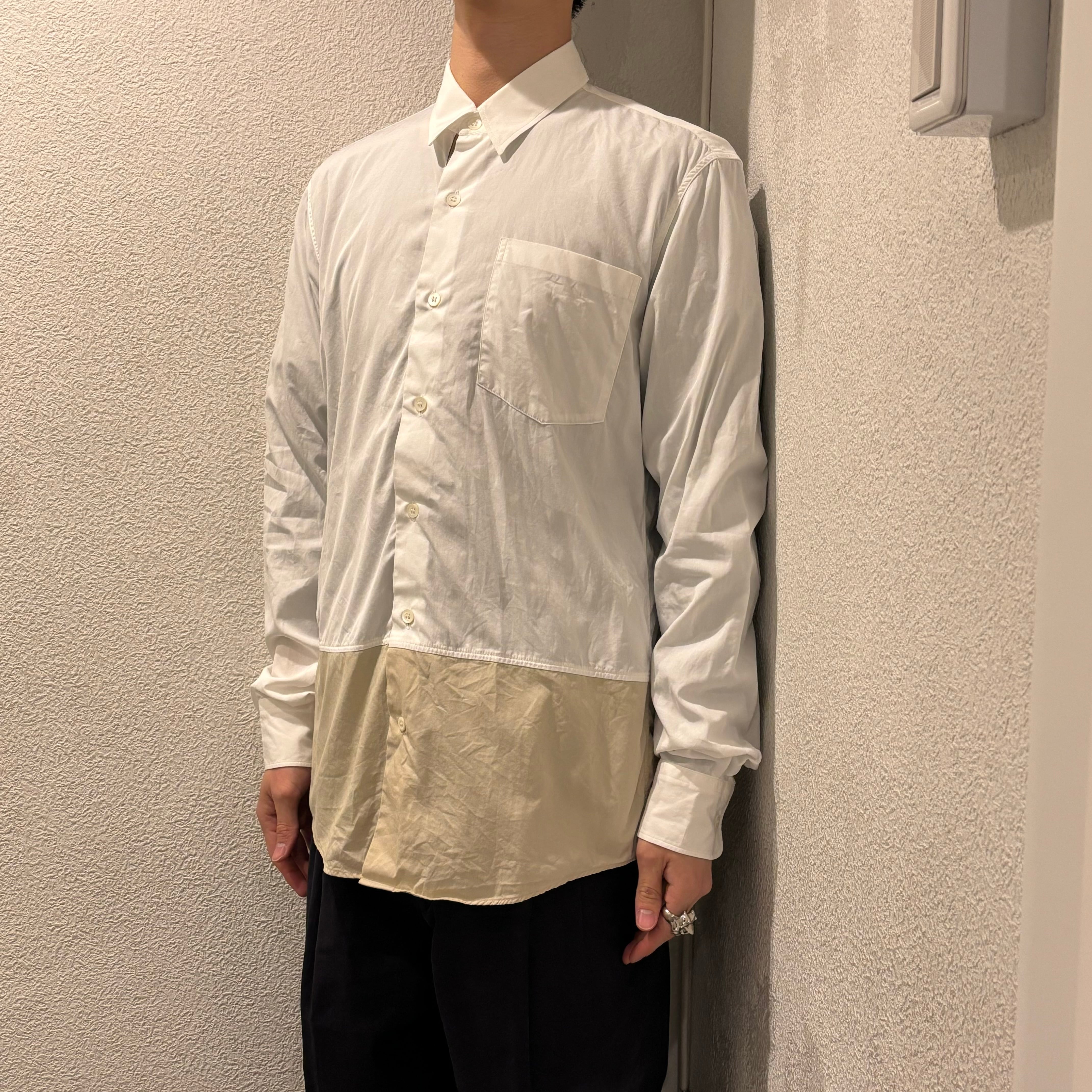 ドリスヴァンノッテン デザインシャツベージュ46/トップストップス