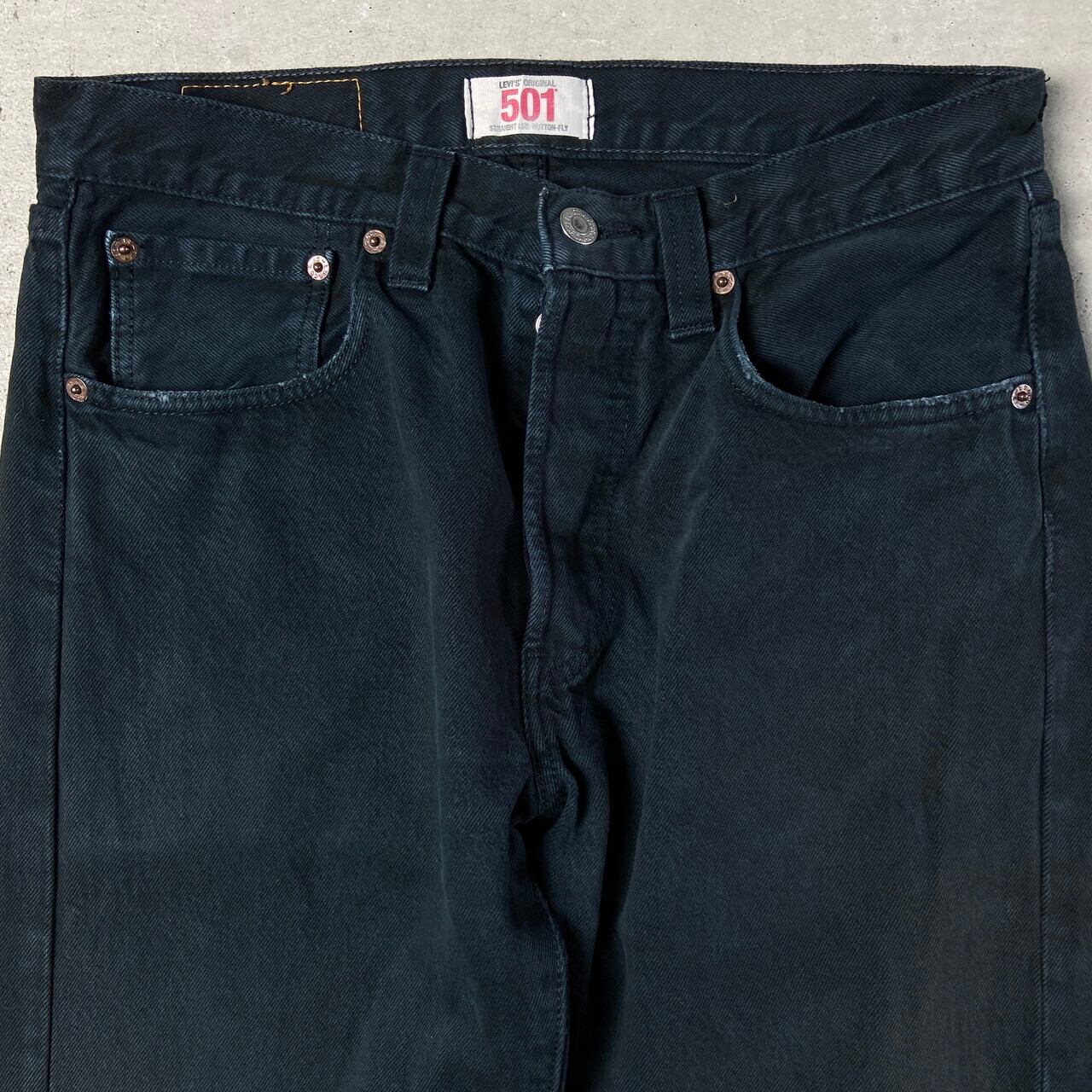 00年代 Levi's リーバイス 501 ストレート ブラックデニムパンツ