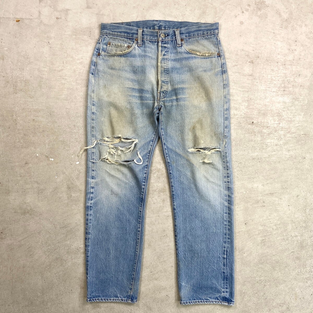 70年代 USA製 Levi's リーバイス 501 66後期 ストレート クラッシュ