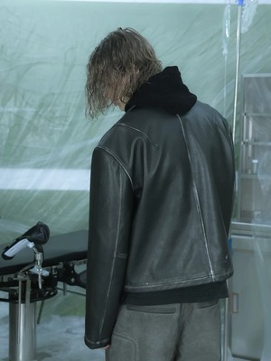 TREclub 23AW Short Leather Jacket