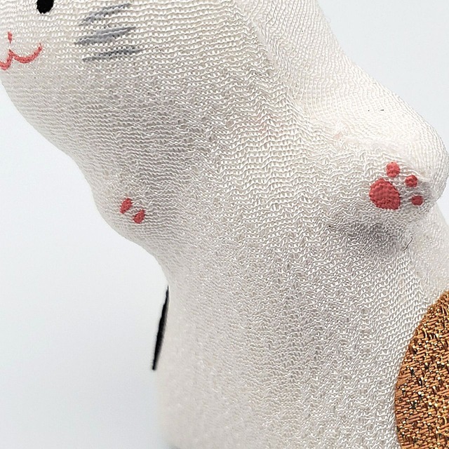 ちりめんのカワイイのぞき動物シリーズ(三毛)