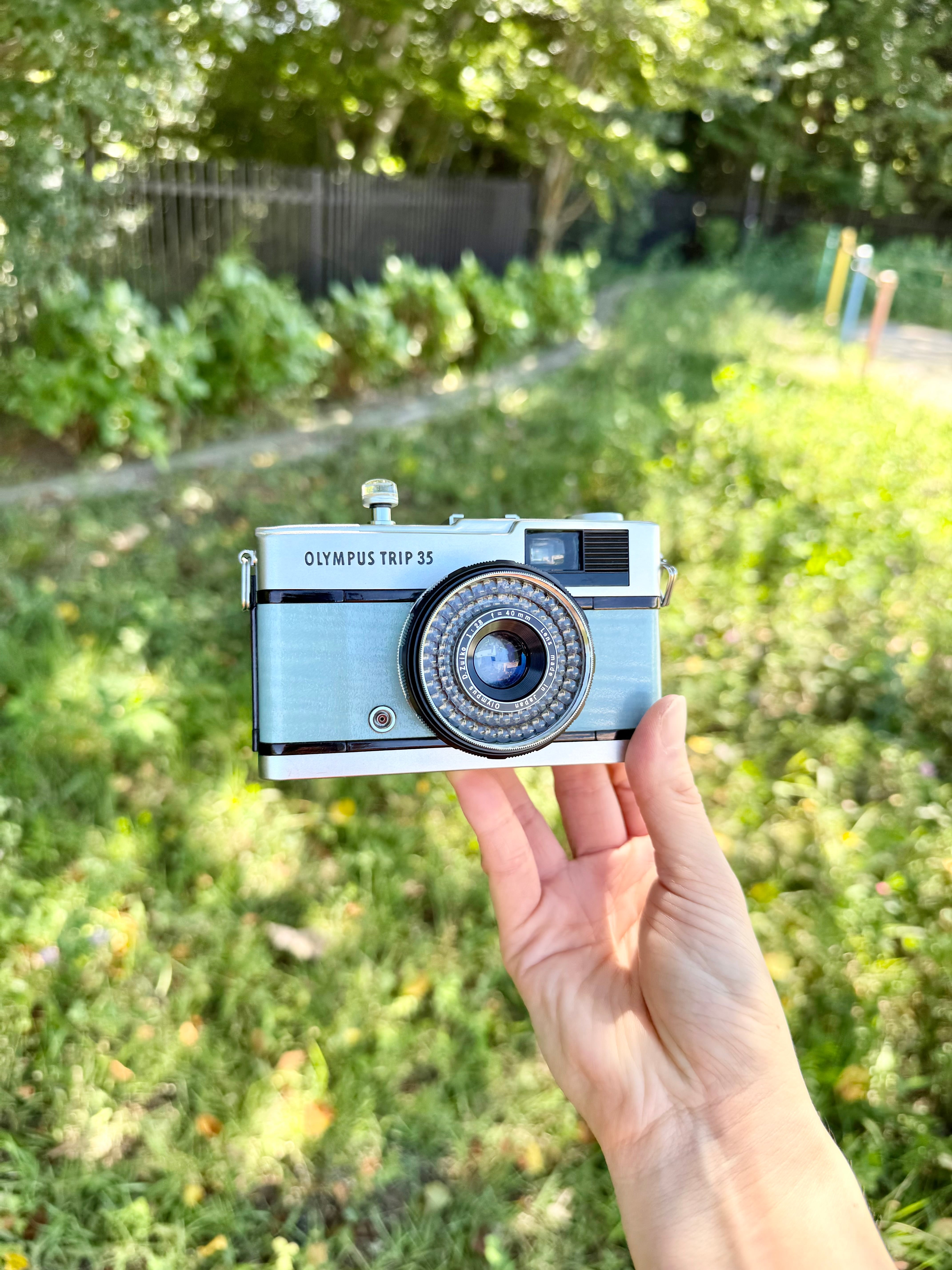 Cider Blue サイダーブルー Olympus Trip35 | Macha Cameras