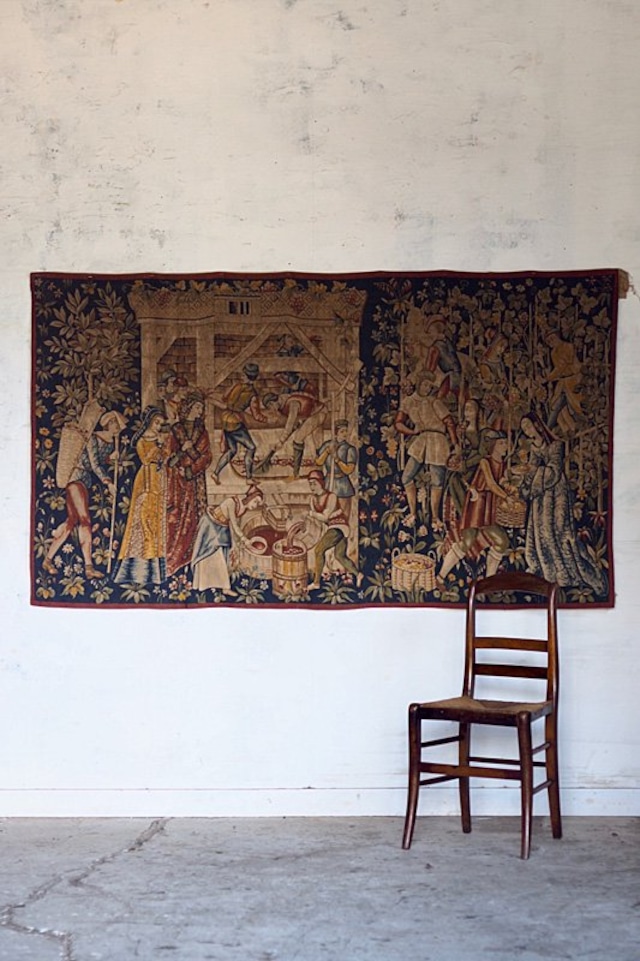 オービュッソン産タピスリー-vintage french tapisserie