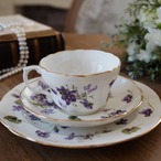 B_Hammersley Victorian Violets|ハマースレイ ヴィクトリアンバイオレット 優雅なすみれ柄 トリオ カップ&ソーサー thumbnail 3
