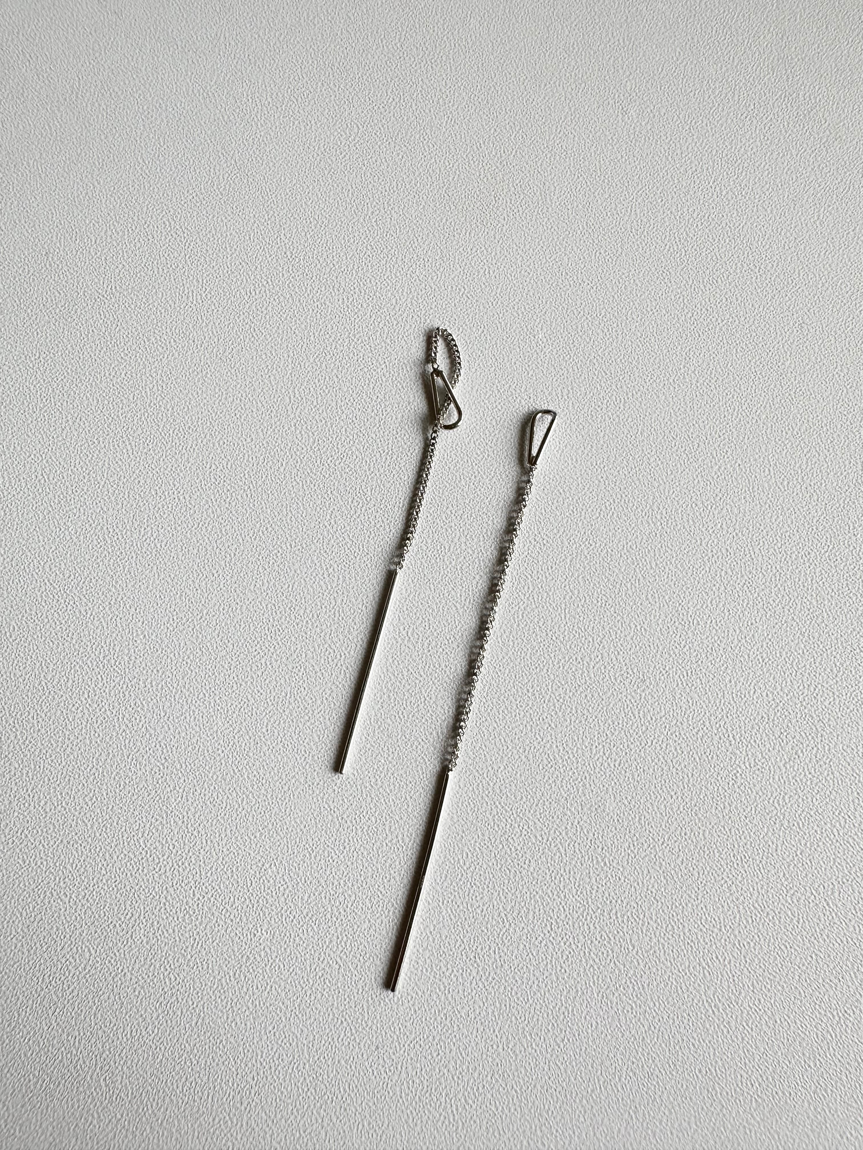 タッセルピアス No.381 S925 ロングタッセルピアス | none