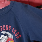 90s USA製 Hanes ラグランスウェット M ネイビー USS