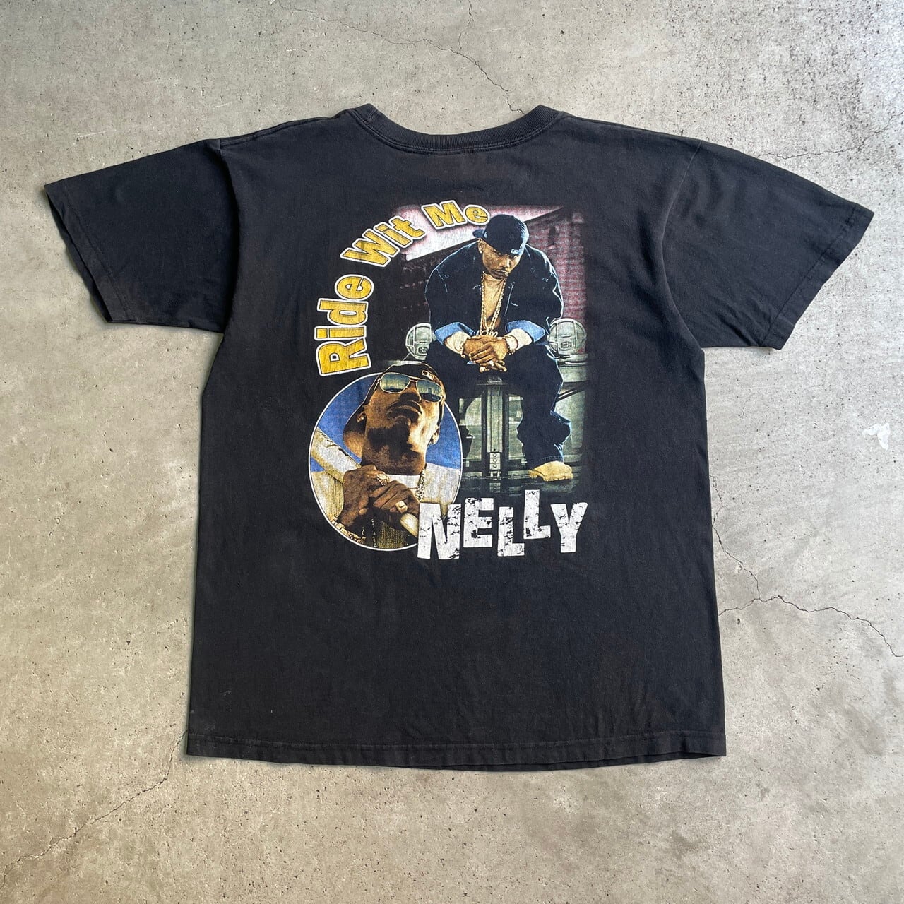 00年代 NELLY RIDE WIT ME ネリー HIP-HOP ラップTシャツ メンズL 古着 